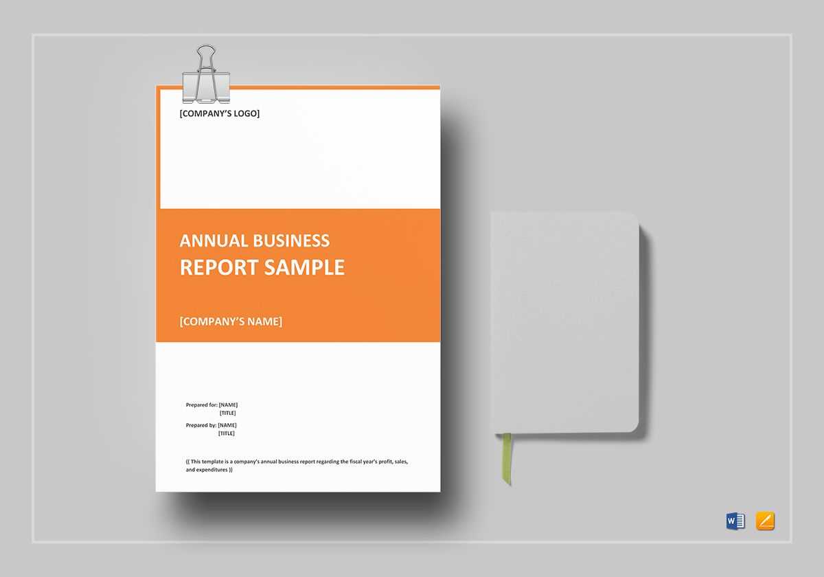 Annual Business Report Template In It Report Template For Word