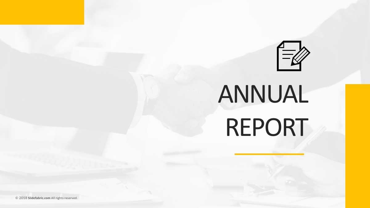 Annual Report Free Powerpoint Template Regarding Annual Report Ppt Template