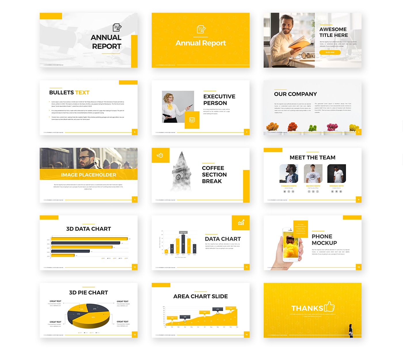 Annual Report Powerpoint Template – Free Presentations Within Annual Report Ppt Template