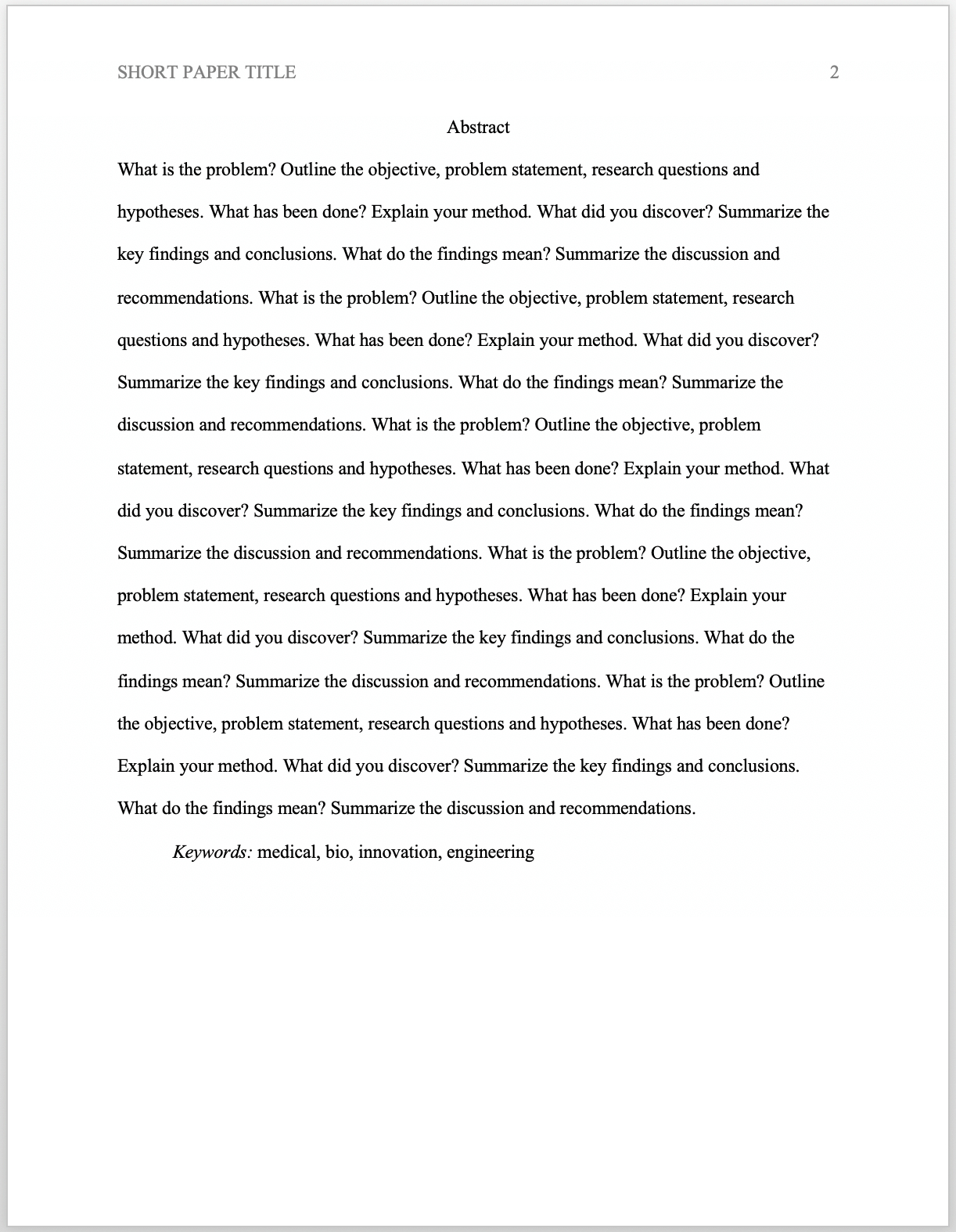 Apa Format For Academic Papers And Essays [Template] Inside Apa Research Paper Template Word 2010