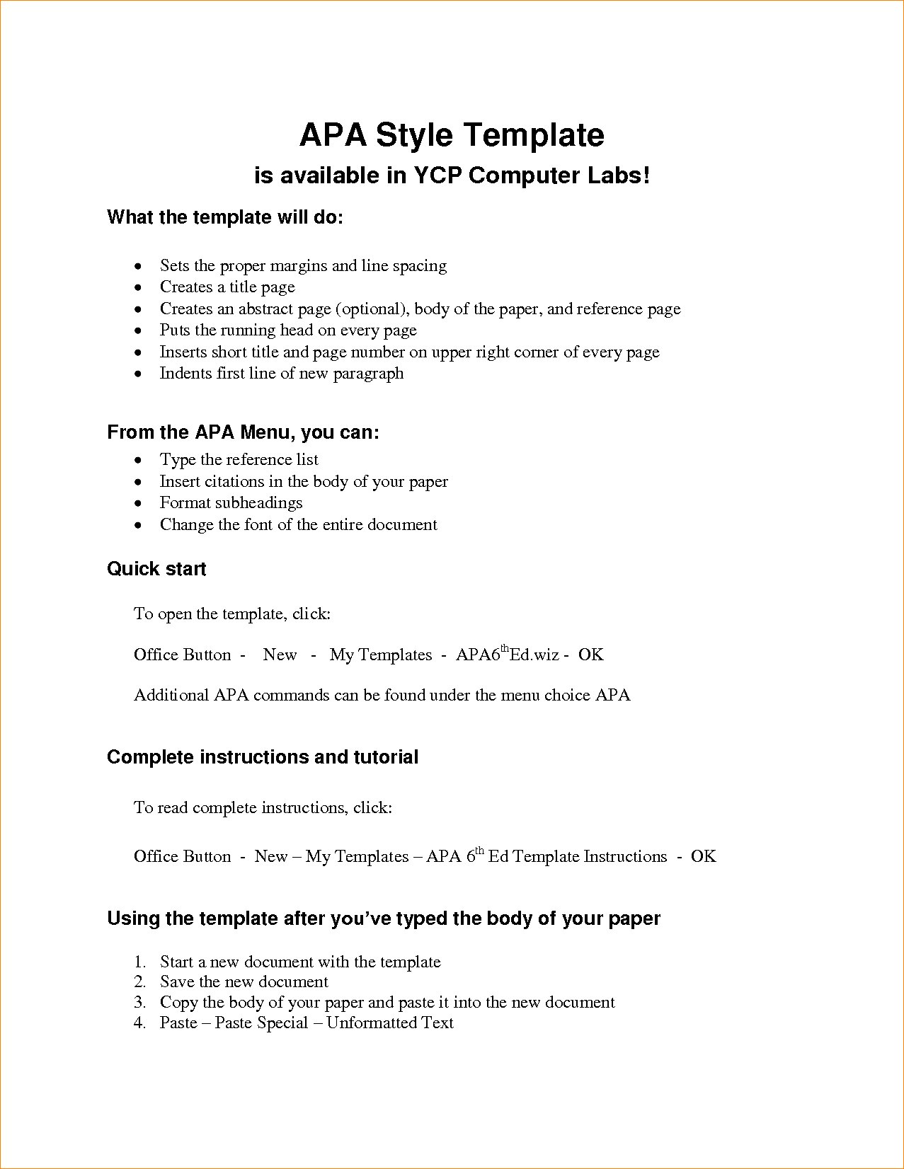 Apa Format Style Templates In Word Pdf A C2 90 85 Template Regarding Apa Format Template Word 2013