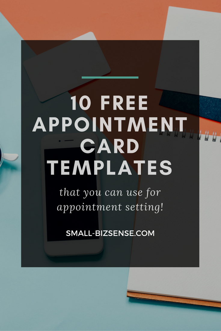 Appointment Card Template: 10 Free Resources For Small In Appointment Card Template Word