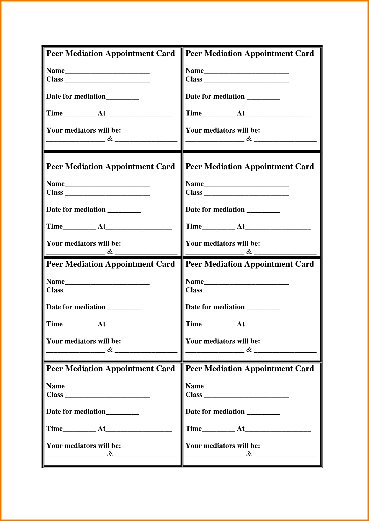 Appointment Cards Template | Authorization Letter Pdf Regarding Appointment Card Template Word