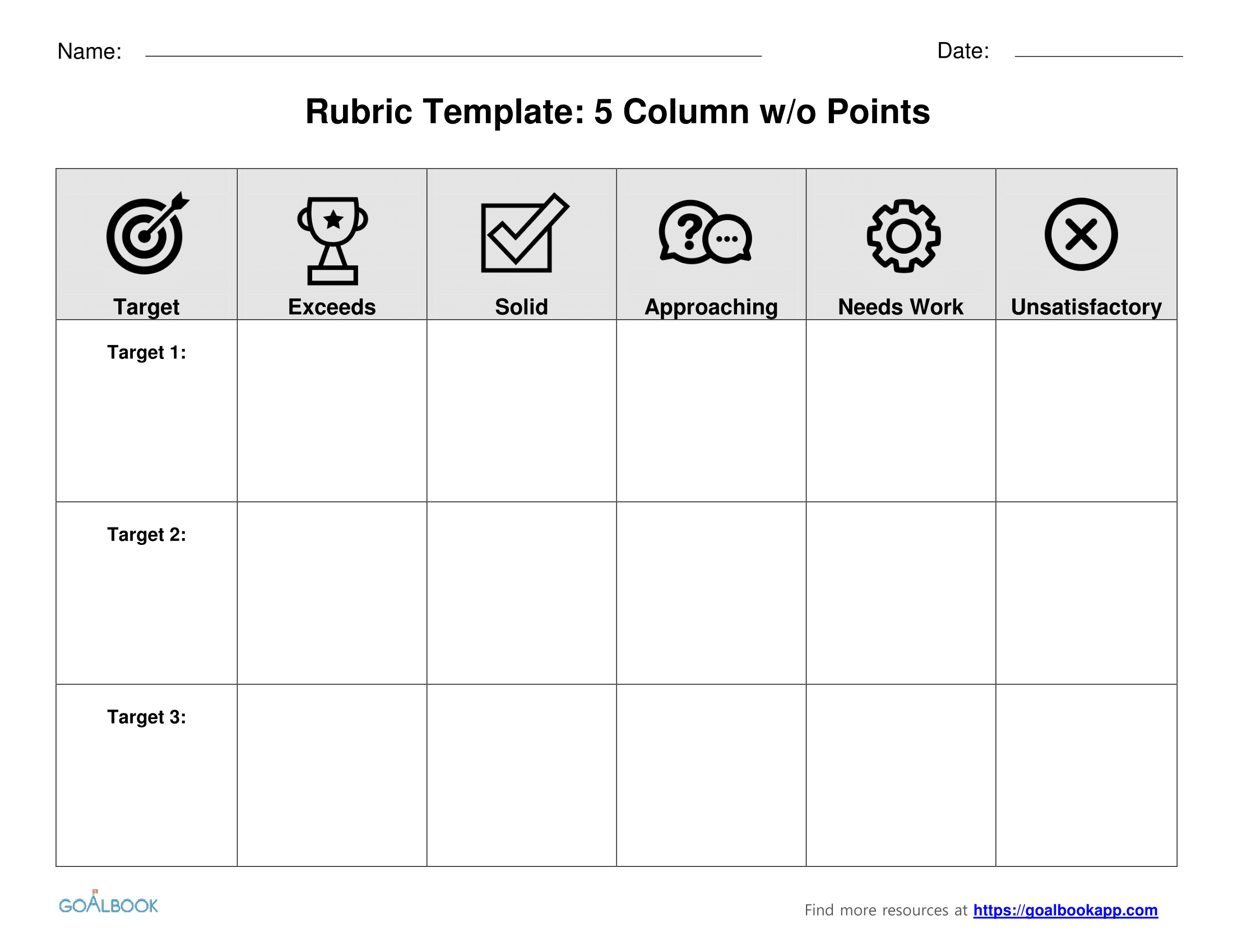 Assessment Rubric Template. Rubric Template. Rubric Udl With Regard To Blank Rubric Template