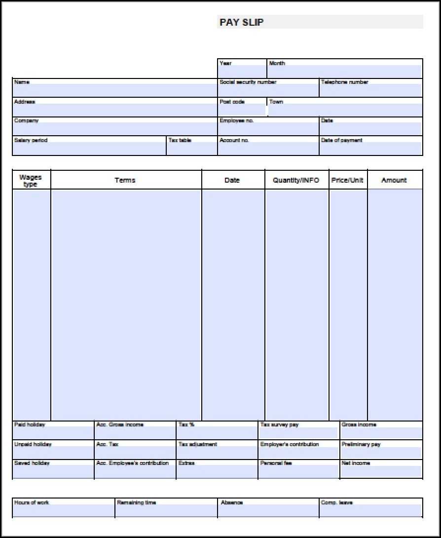 Astounding Blank Pay Stub Template Free Ideas Downloads With Blank Pay Stubs Template
