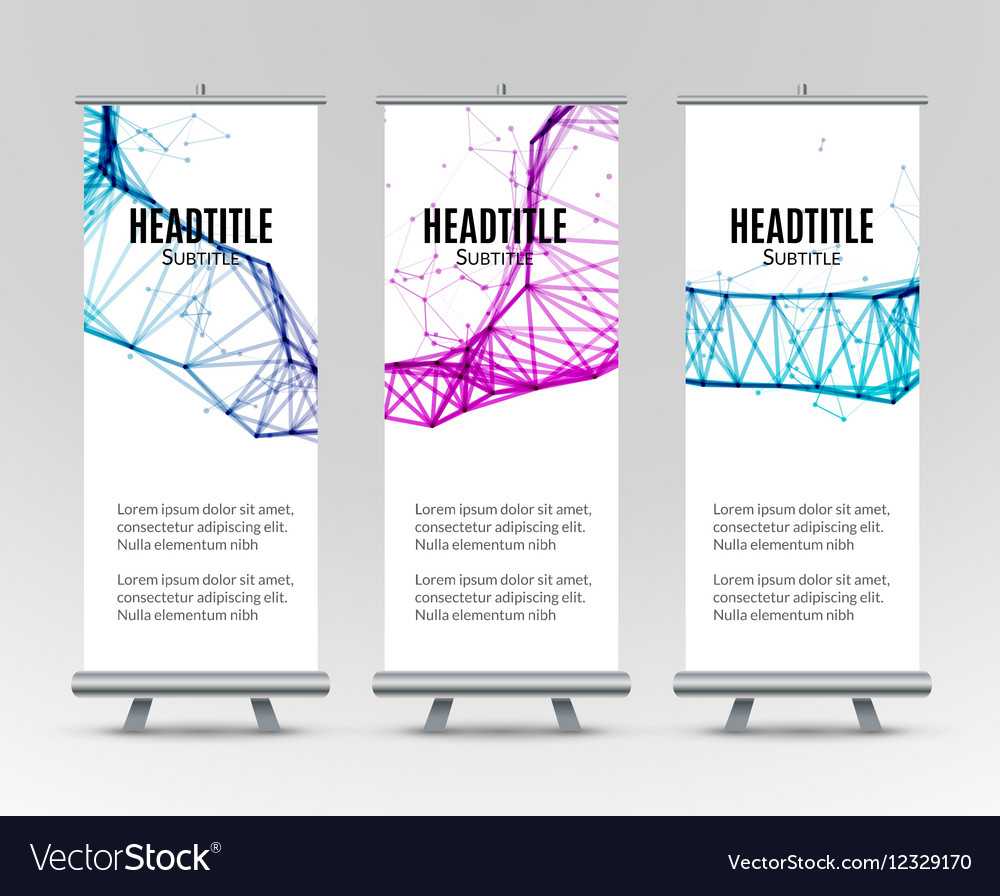 Banner Stand Design Template With Abstract In Banner Stand Design Templates