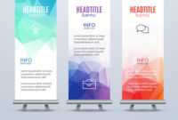 Banner Stand Design Template With Abstract with Banner Stand Design Templates