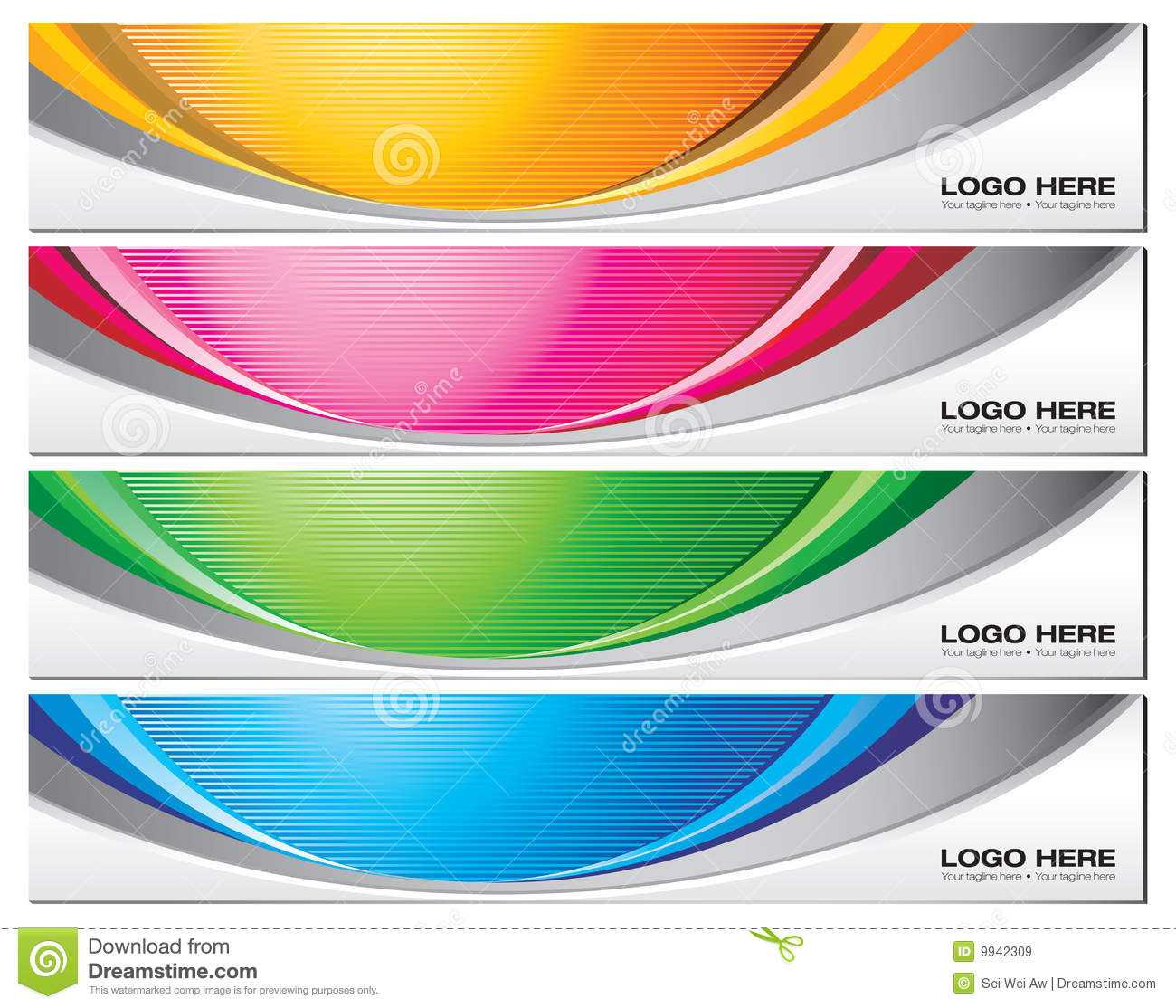 Banner Templates Stock Vector. Illustration Of Vector - 9942309 Within Free Online Banner Templates