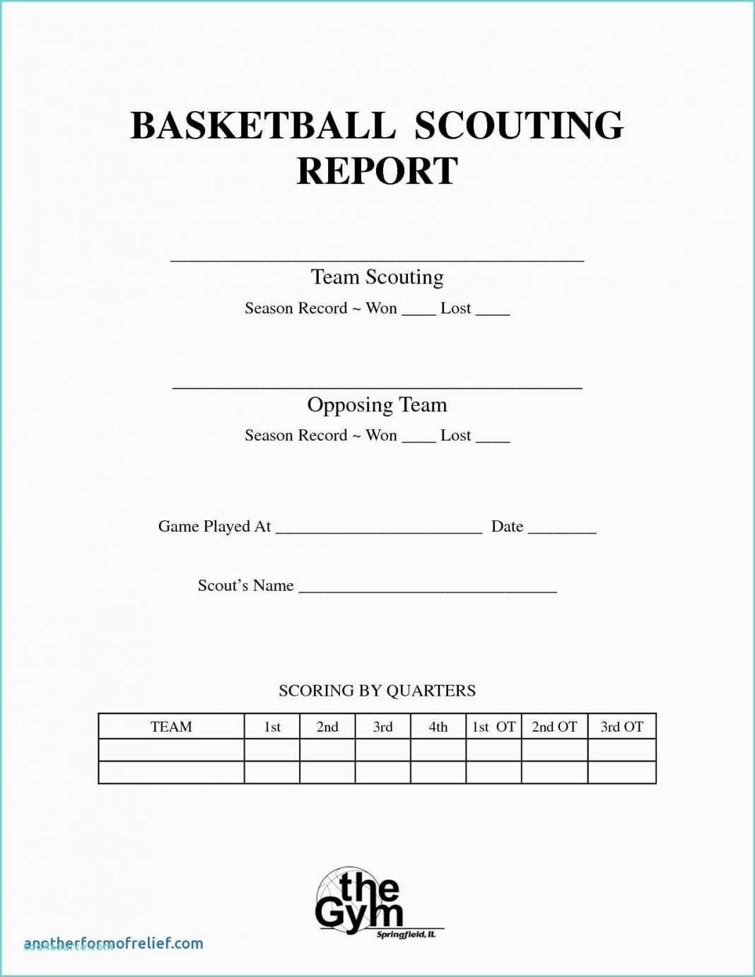 Basketball Scouting Report Template Examples Word Example Inside Scouting Report Template Basketball