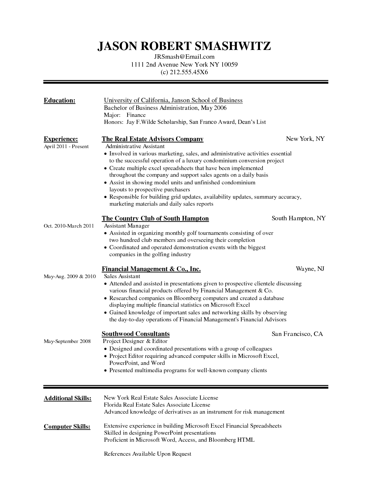 Best Resume Sample In Word Format – Horizonconsulting.co In How To Find A Resume Template On Word