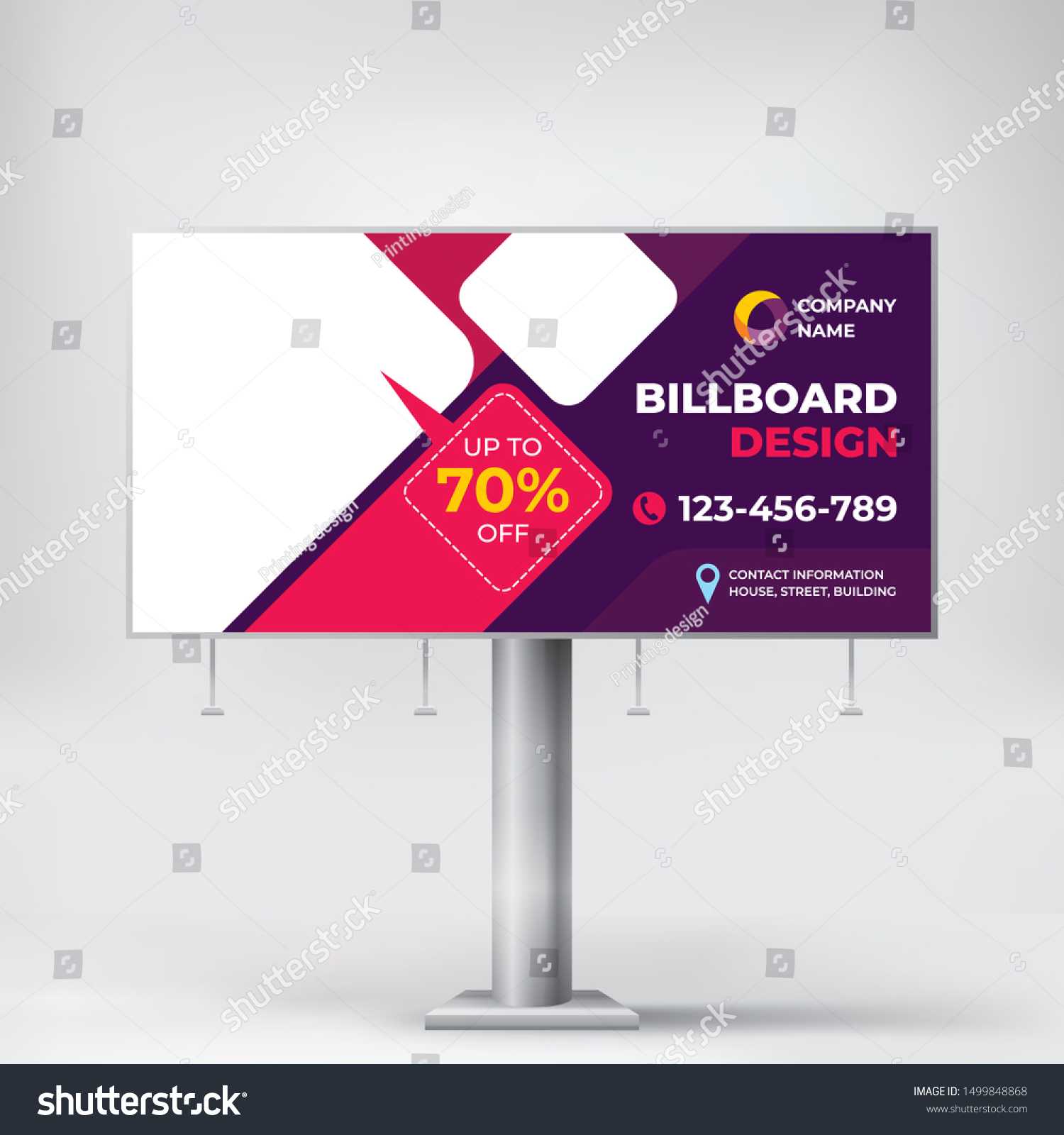 Billboard Creative Design Outdoor Advertising Banner Stock Within Outdoor Banner Template