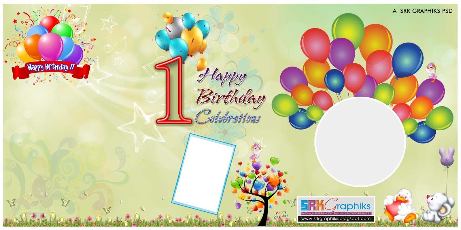 Birthday Photoshop Template Regarding Free Happy Birthday Banner Templates Download