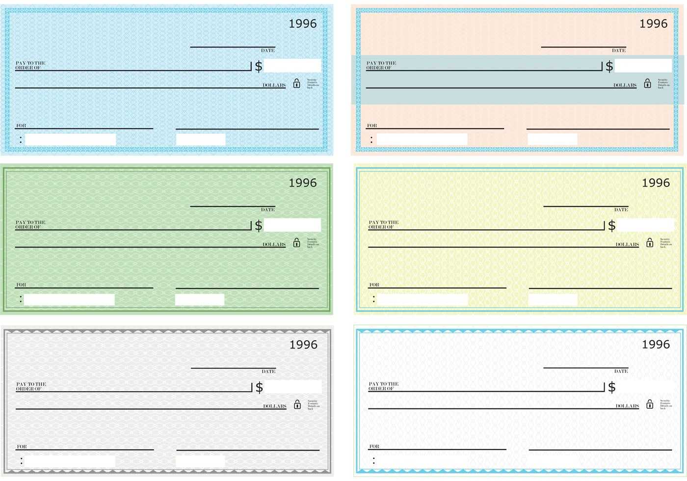 Blank Check Vector Pack – Download Free Vectors, Clipart Pertaining To Blank Business Check Template Word