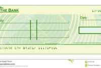 Blank Cheque Stock Vector. Illustration Of Document, Cheque in Blank Cheque Template Download Free