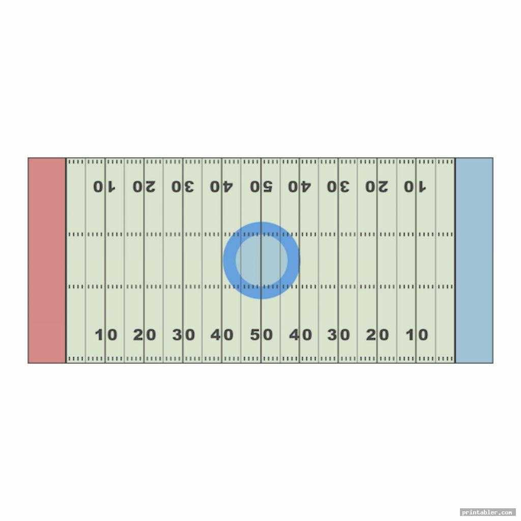 Blank Football Field Diagram Printable – Printabler Within Blank Football Field Template