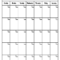 Blank Month Template – Fill Online, Printable, Fillable Within Month At A Glance Blank Calendar Template