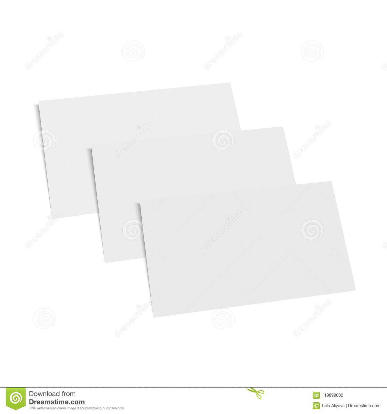 Blank Of Business Card Template. Vector. Stock Vector Throughout Blank Business Card Template Download