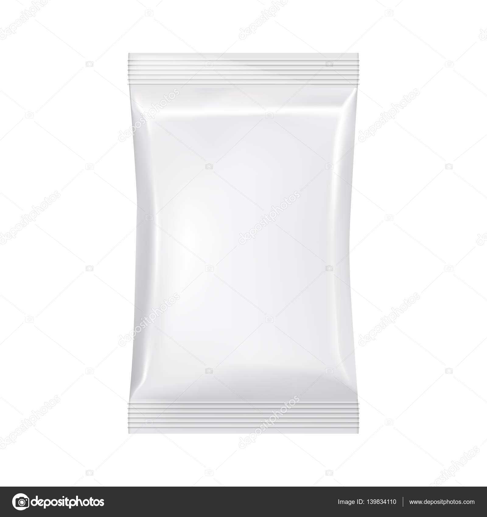 Blank Packaging Template Mockup Isolated On White. — Stock Regarding Blank Packaging Templates