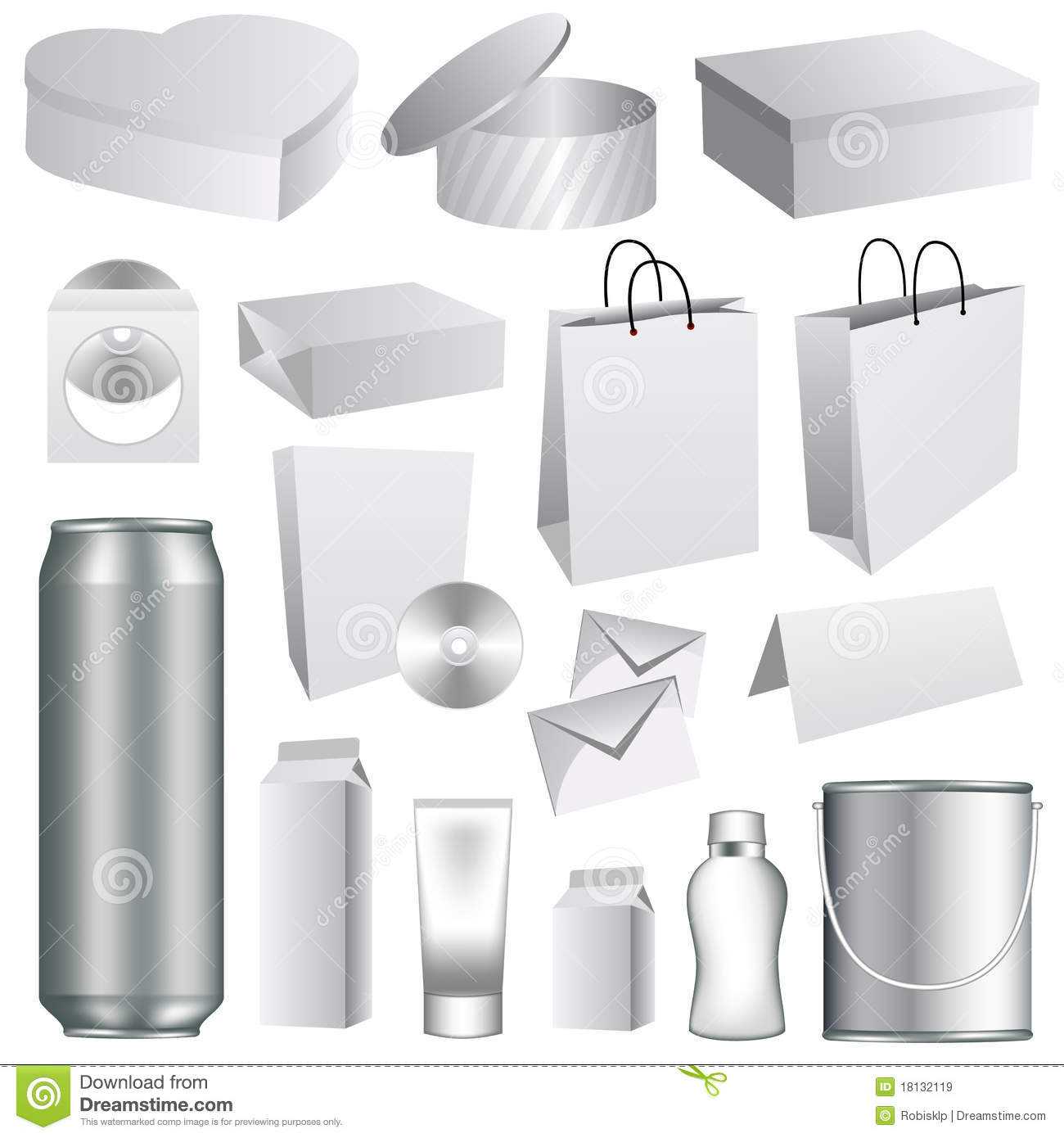 Blank Packaging Templates Stock Vector. Illustration Of Pertaining To Blank Packaging Templates