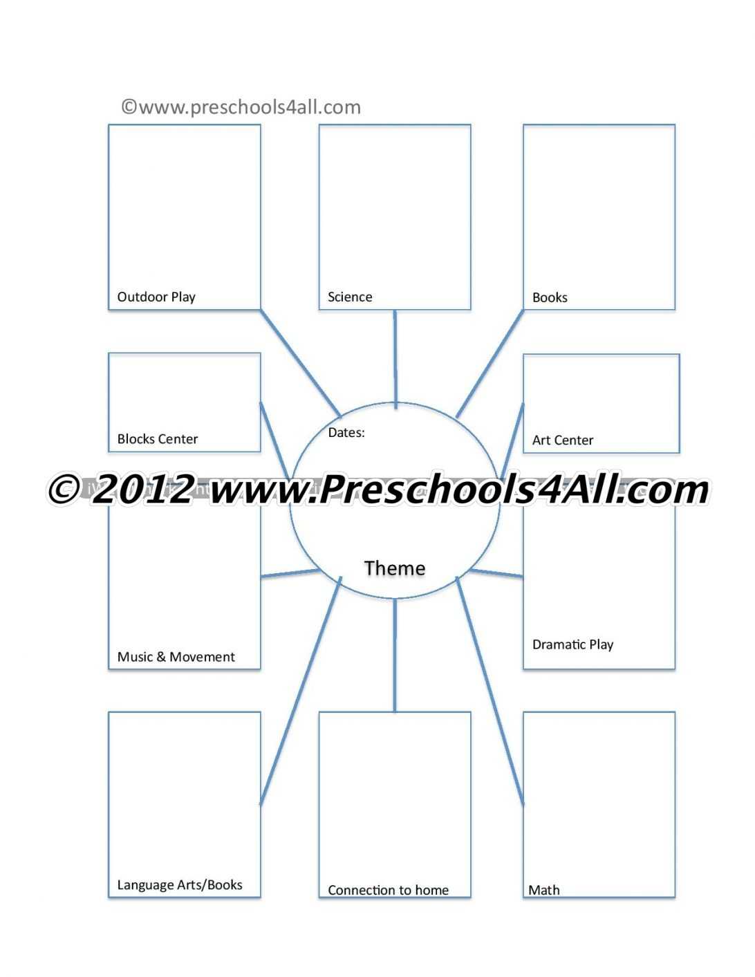 Blank Preschool Lesson Plan Template Pdf Weekly Word Cadets Inside Blank Pattern Block Templates