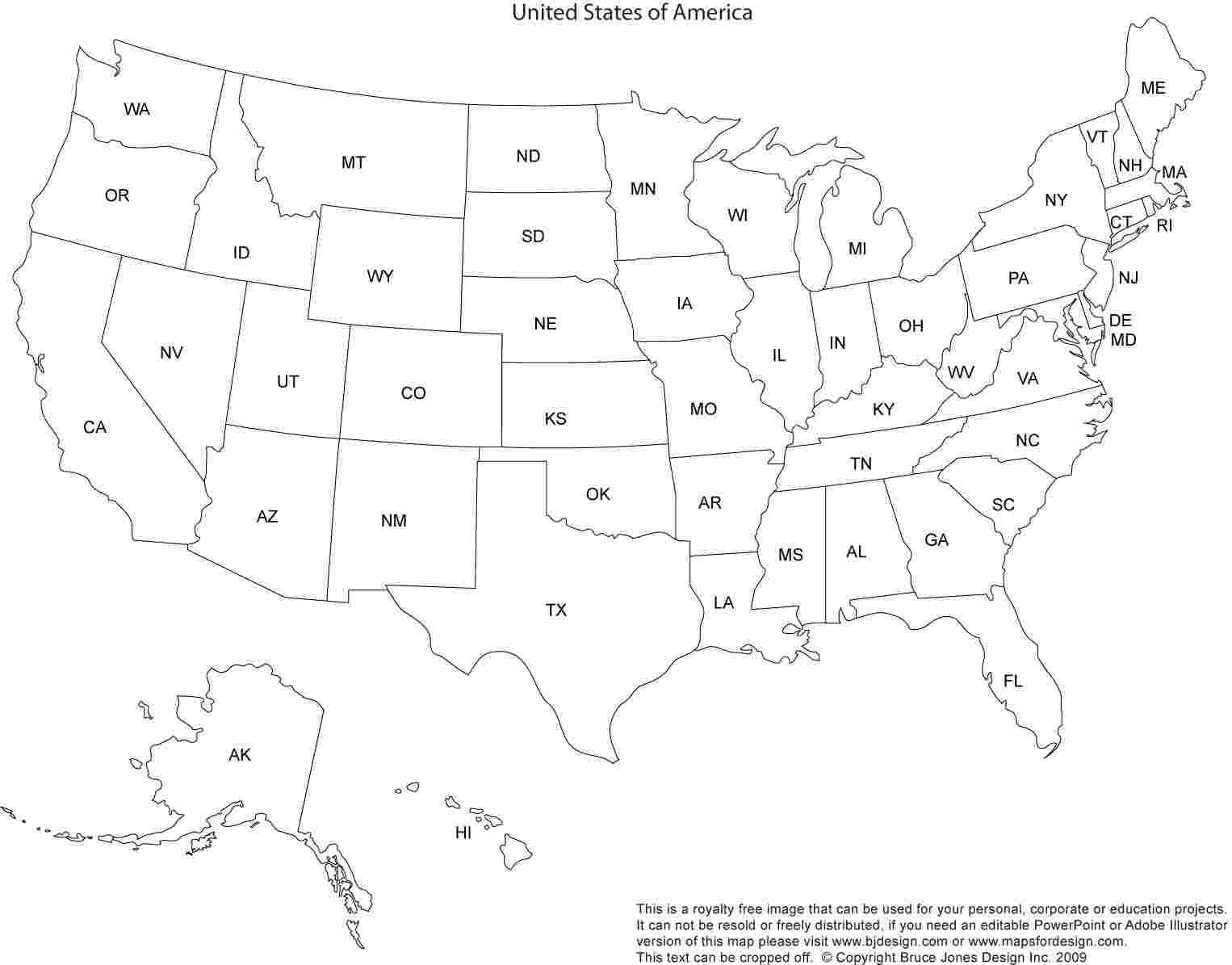 Blank Printable Map Of The United States And Canada With Blank Template Of The United States