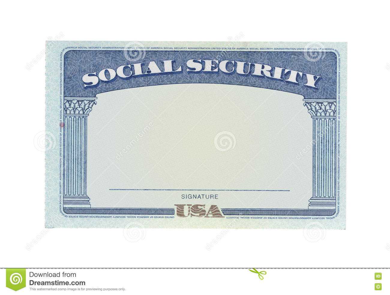 Blank Social Security Card Stock Photos - Download 124 In Blank Social Security Card Template Download