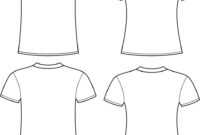 Blank T-Shirts Template inside Blank Tee Shirt Template