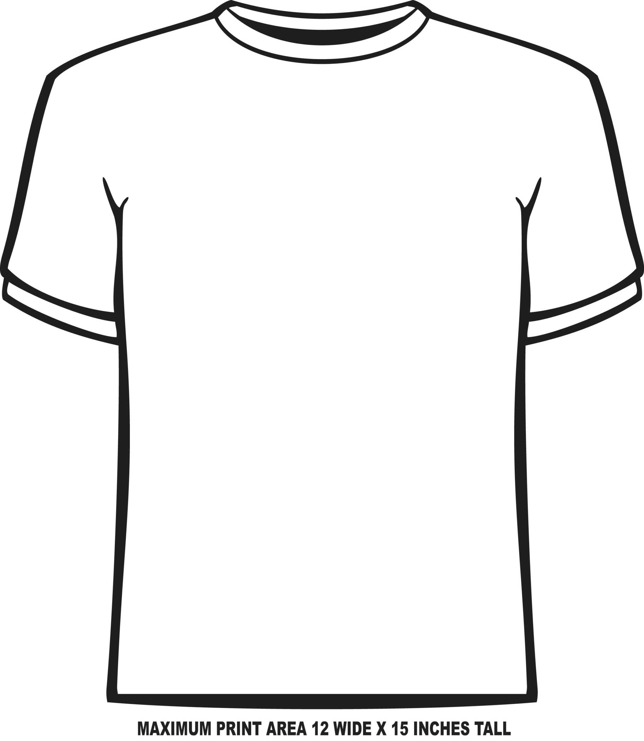 Blank Tshirt Template Pdf – Dreamworks Throughout Blank Tshirt Template Pdf