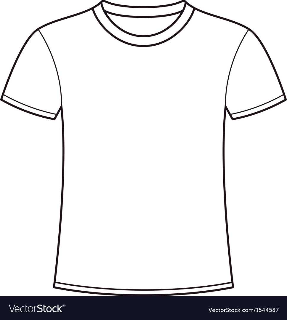 Blank White T Shirt Template Inside Blank T Shirt Outline Template
