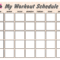 Blank Workout Schedule For Women | Templates At In Blank Workout Schedule Template