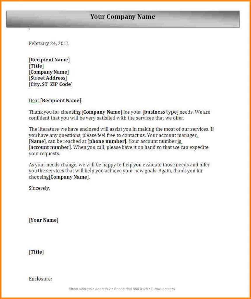 Block Letter Format With Letterhead Full Spacing Semi Pdf In Microsoft Word Business Letter Template