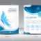 Blue Annual Report Template Illustration,brochure Template,cover.. Regarding Illustrator Report Templates