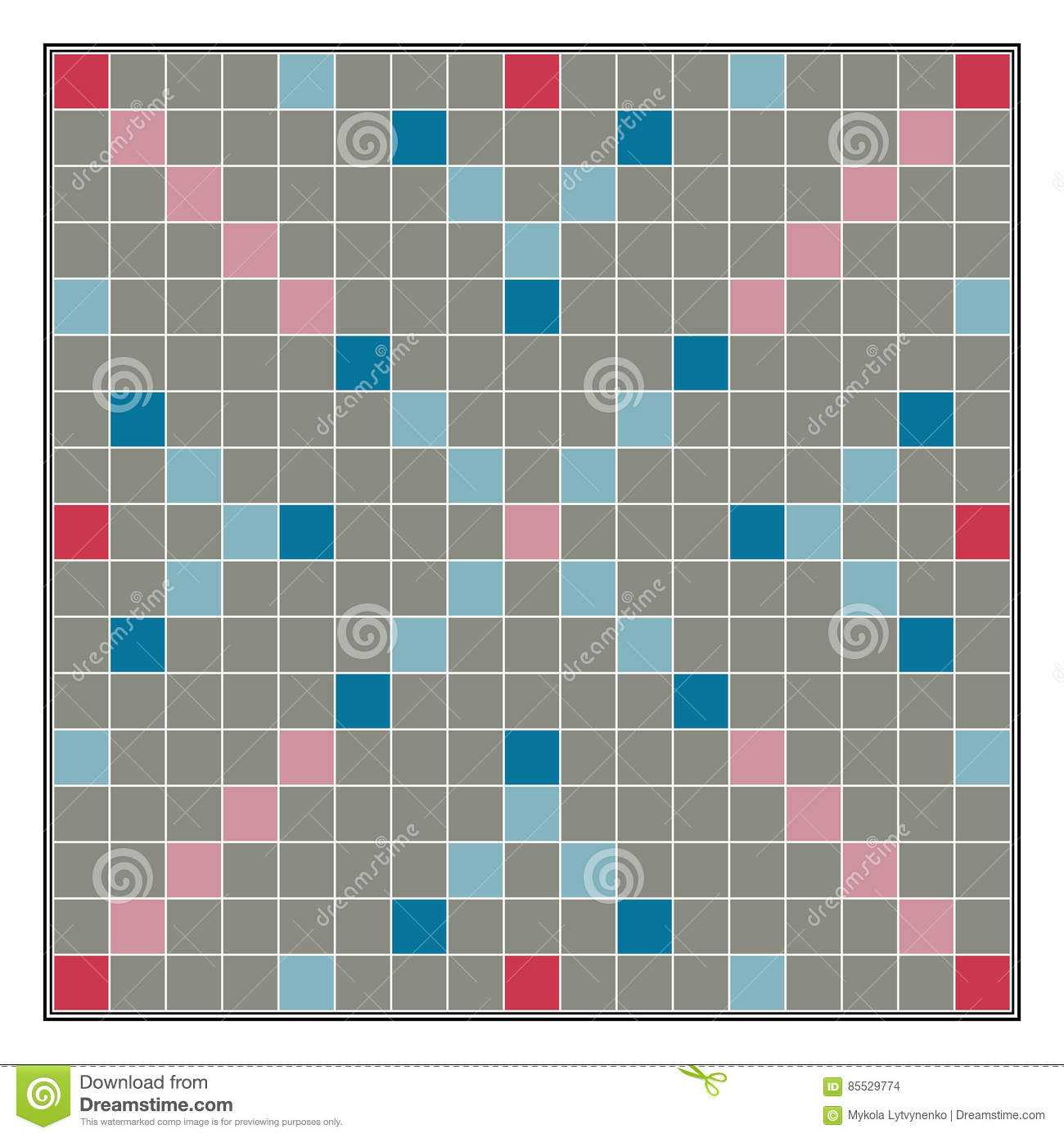 Board Game Making Words From Letters Scrabble Stock Vector Throughout Making Words Template