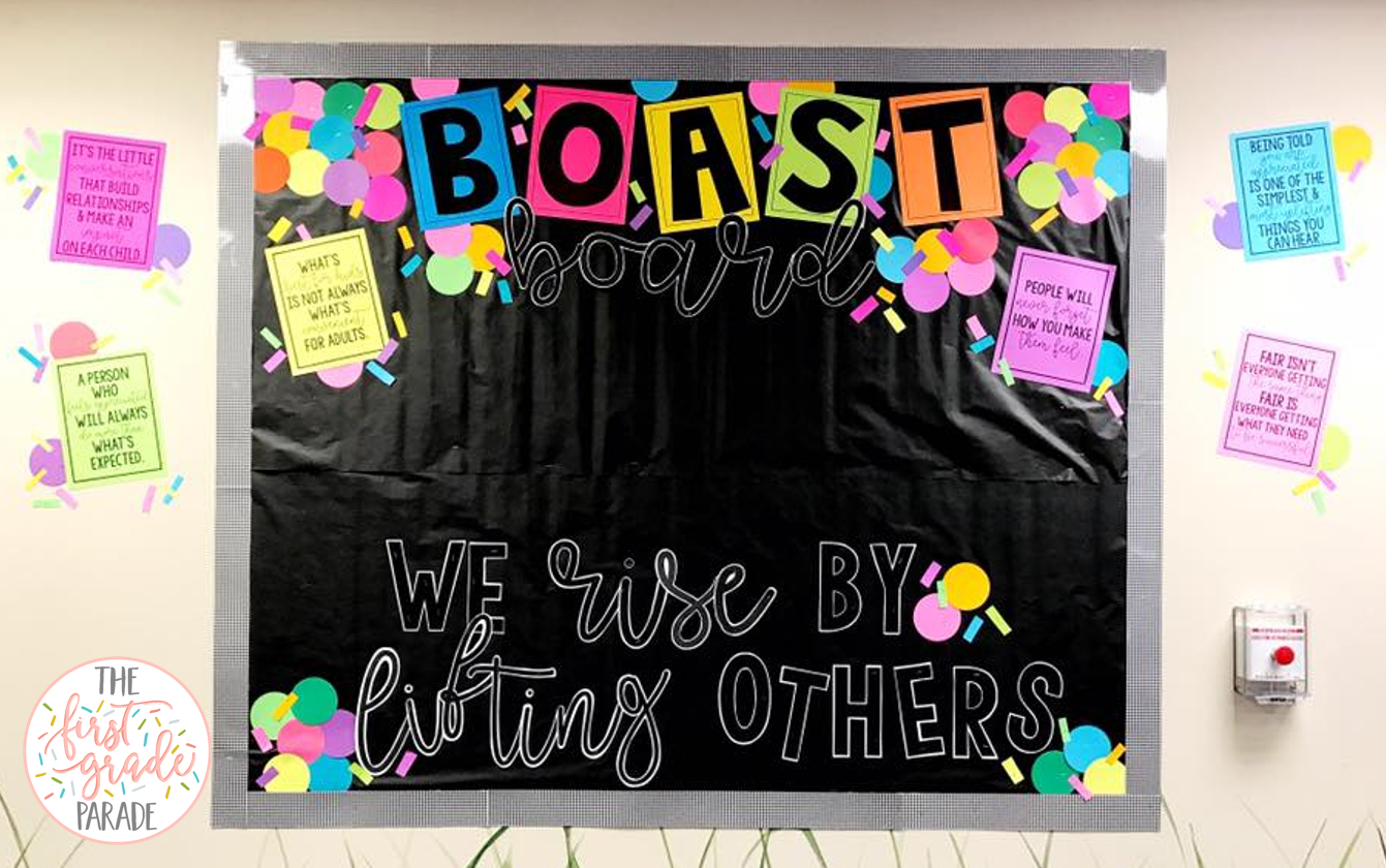 Boast Board – Bulletin Board Idea – The First Grade Parade With Regard To Bulletin Board Template Word