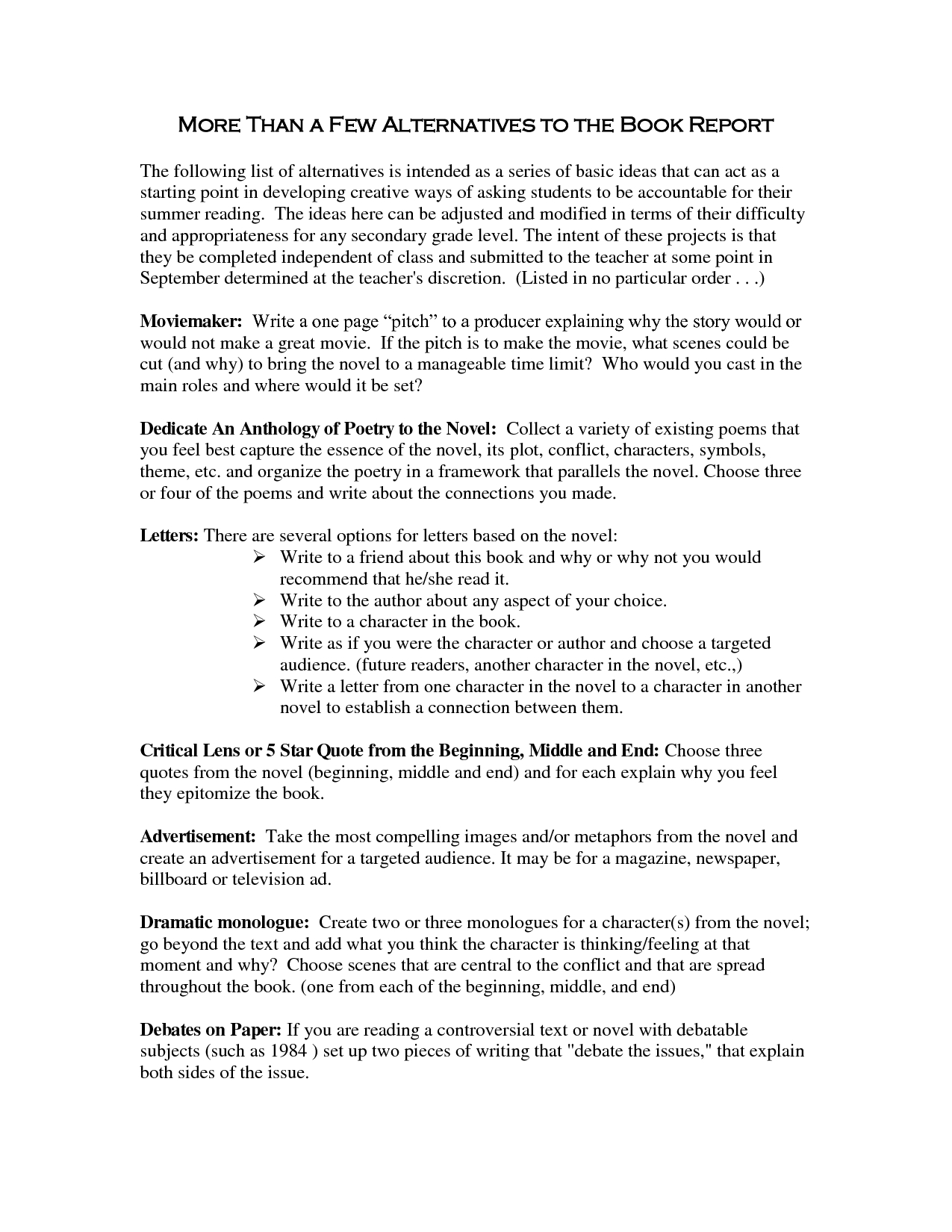 Book Report Template College L Hs Simple Review Outline Page Intended For College Book Report Template