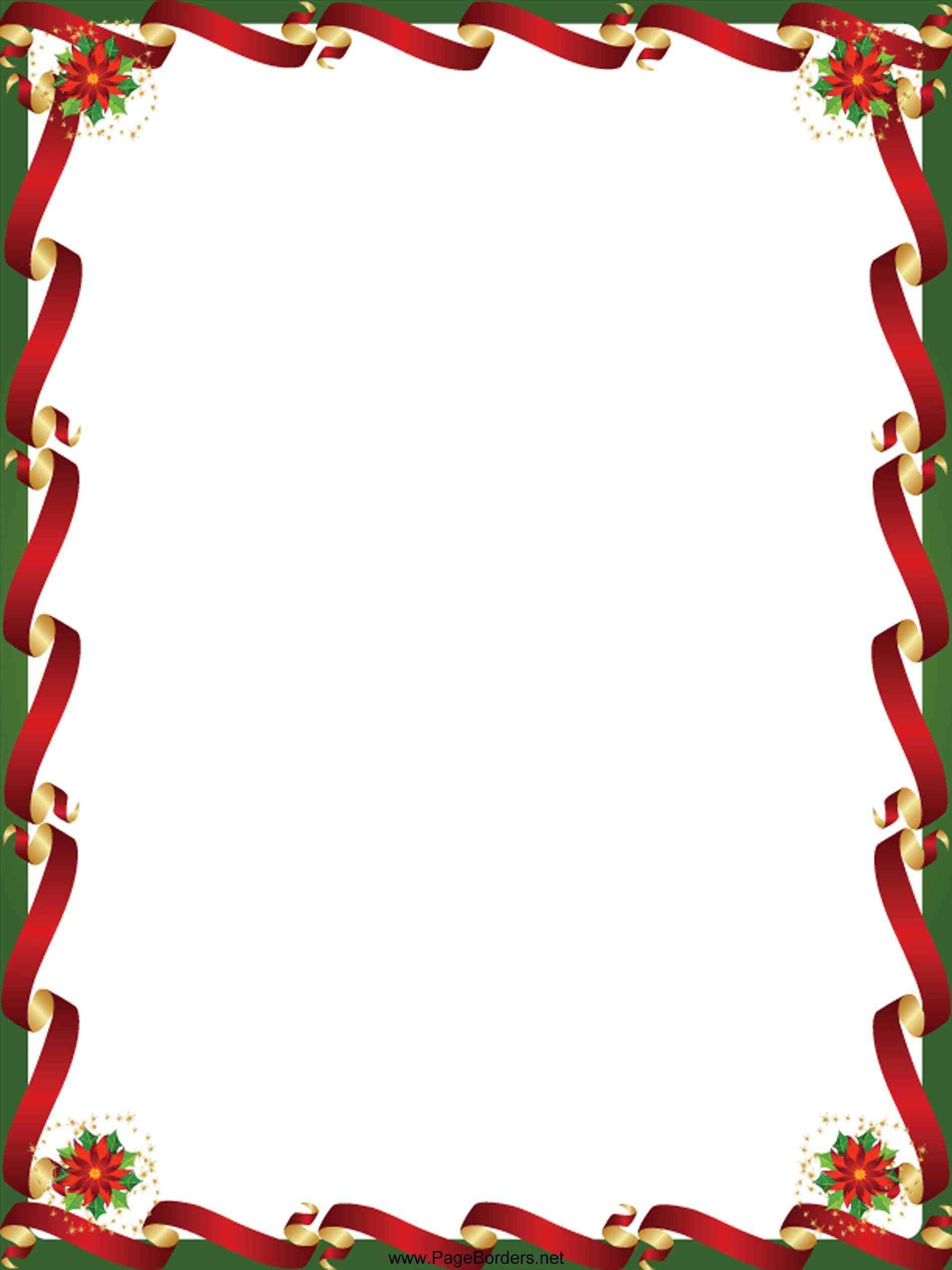 Border Clipart Downloadable Free Christmas Border Templates Inside Christmas Border Word Template