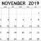 Calendar November 2019 Printable Template – 2019 Calendars Pertaining To Blank Calendar Template For Kids