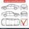 Car Condition Form Vehicle Checklist Auto Stock Vector Throughout Car Damage Report Template