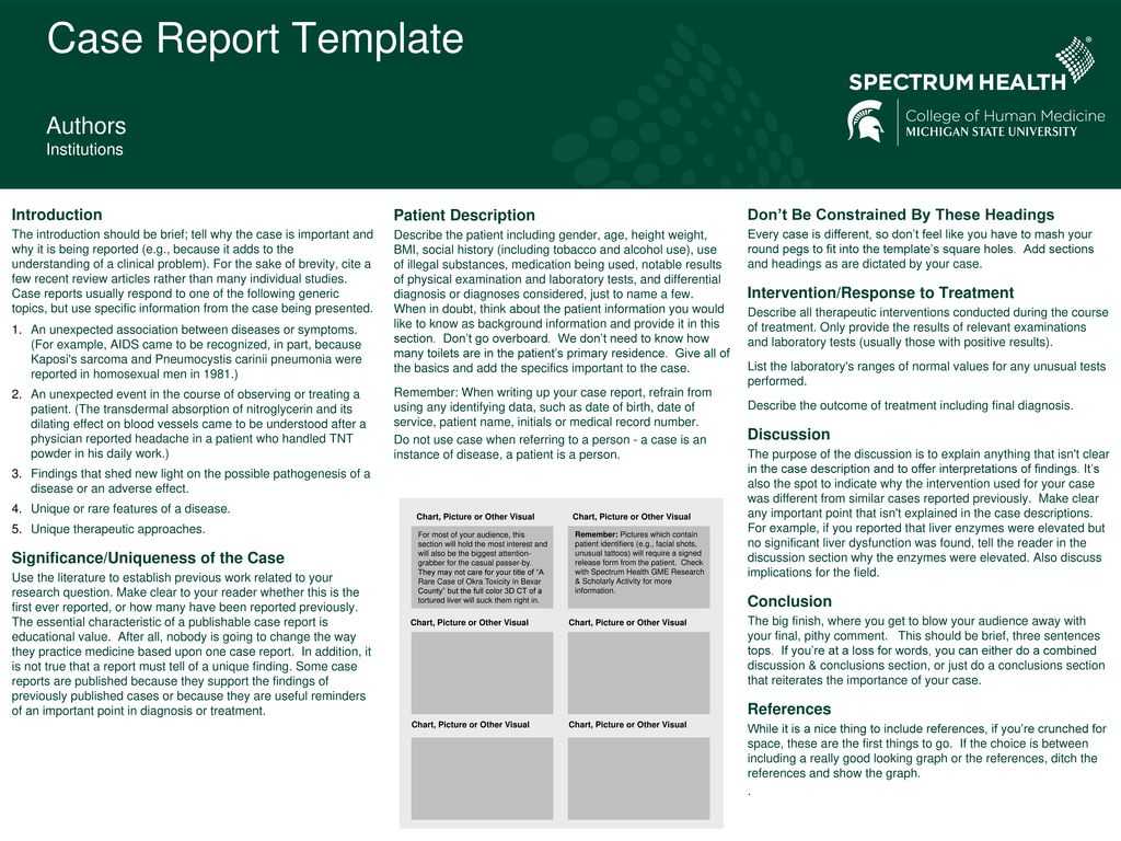 Case Report Template Authors Institutions Introduction – Ppt Inside Introduction Template For Report