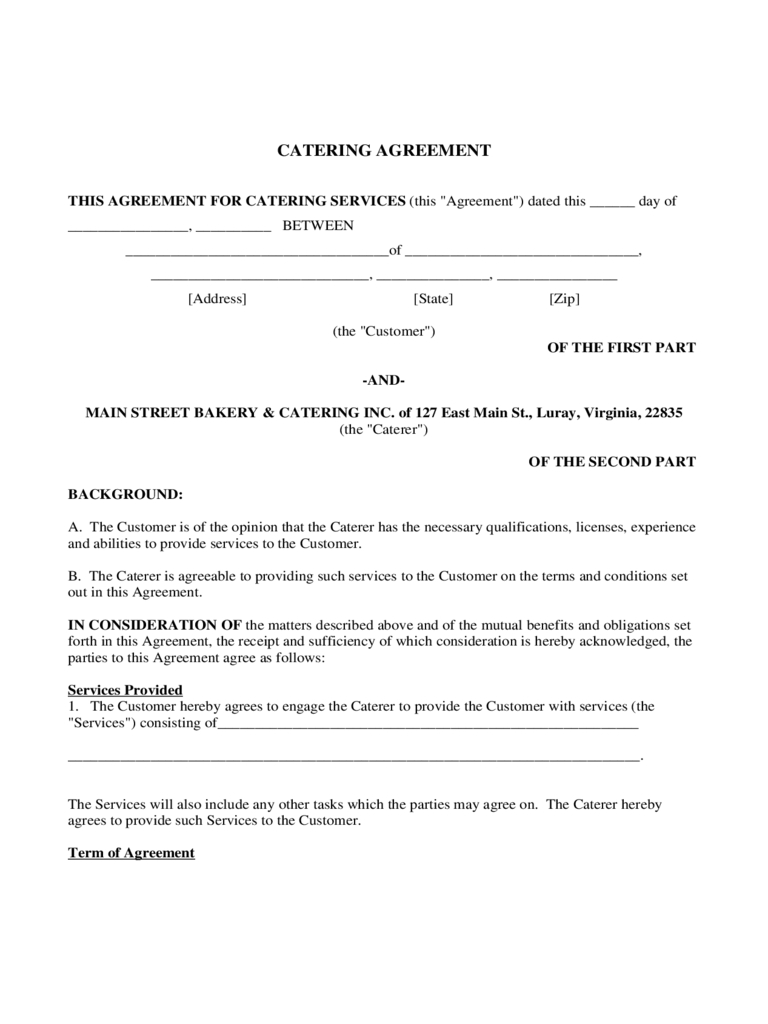 Catering Contract Pdf – Raptor.redmini.co Inside Catering Contract Template Word