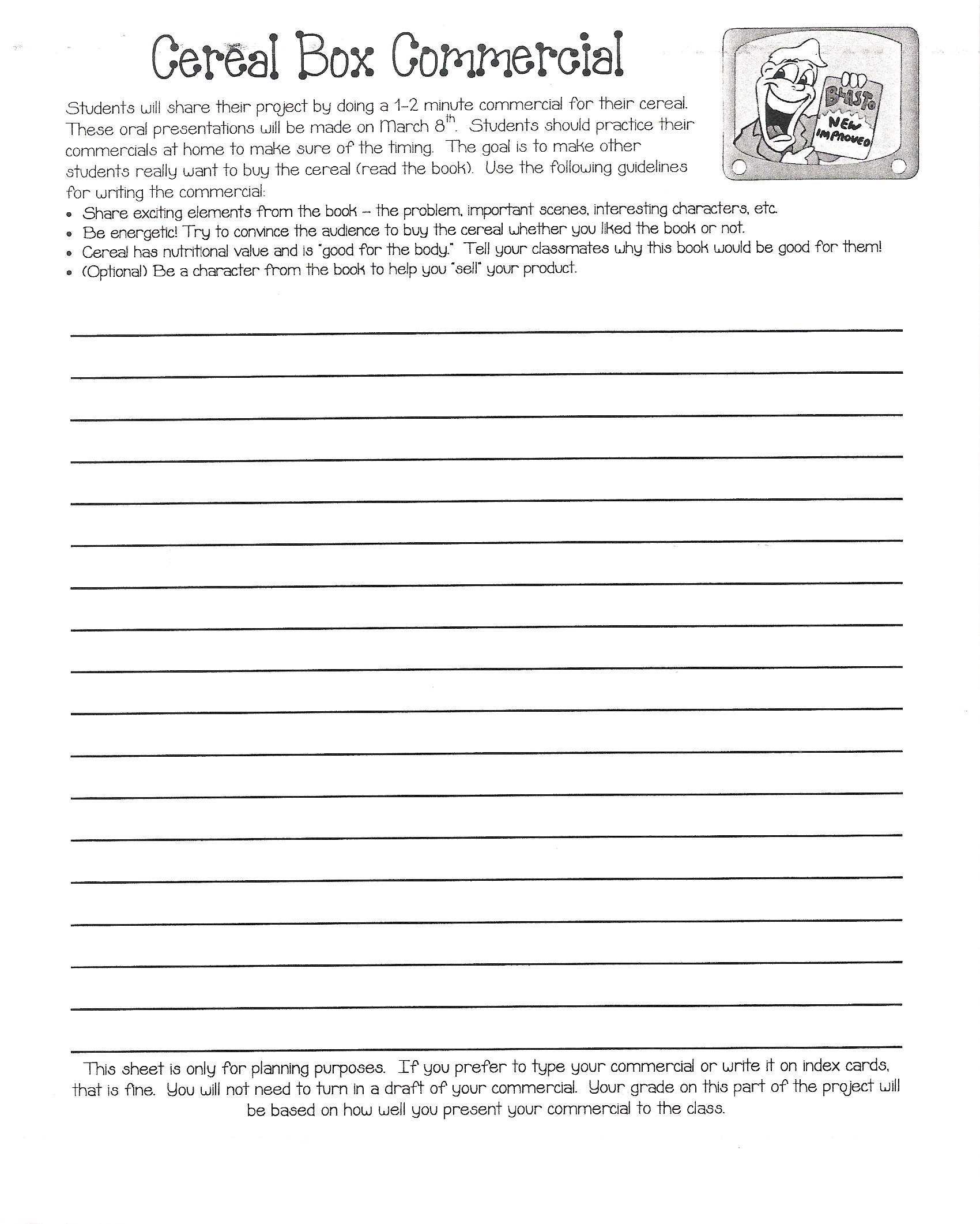 Cereal Box Book Report | Mrs. Eubanks' Class Within Cereal Box Book Report Template