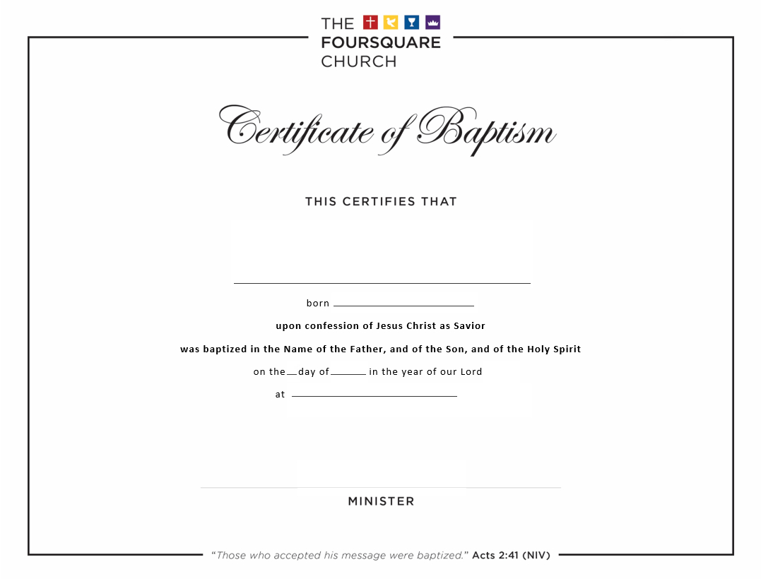 Certificates: Baptism And Dedication | News + Resources Pertaining To Baptism Certificate Template Word
