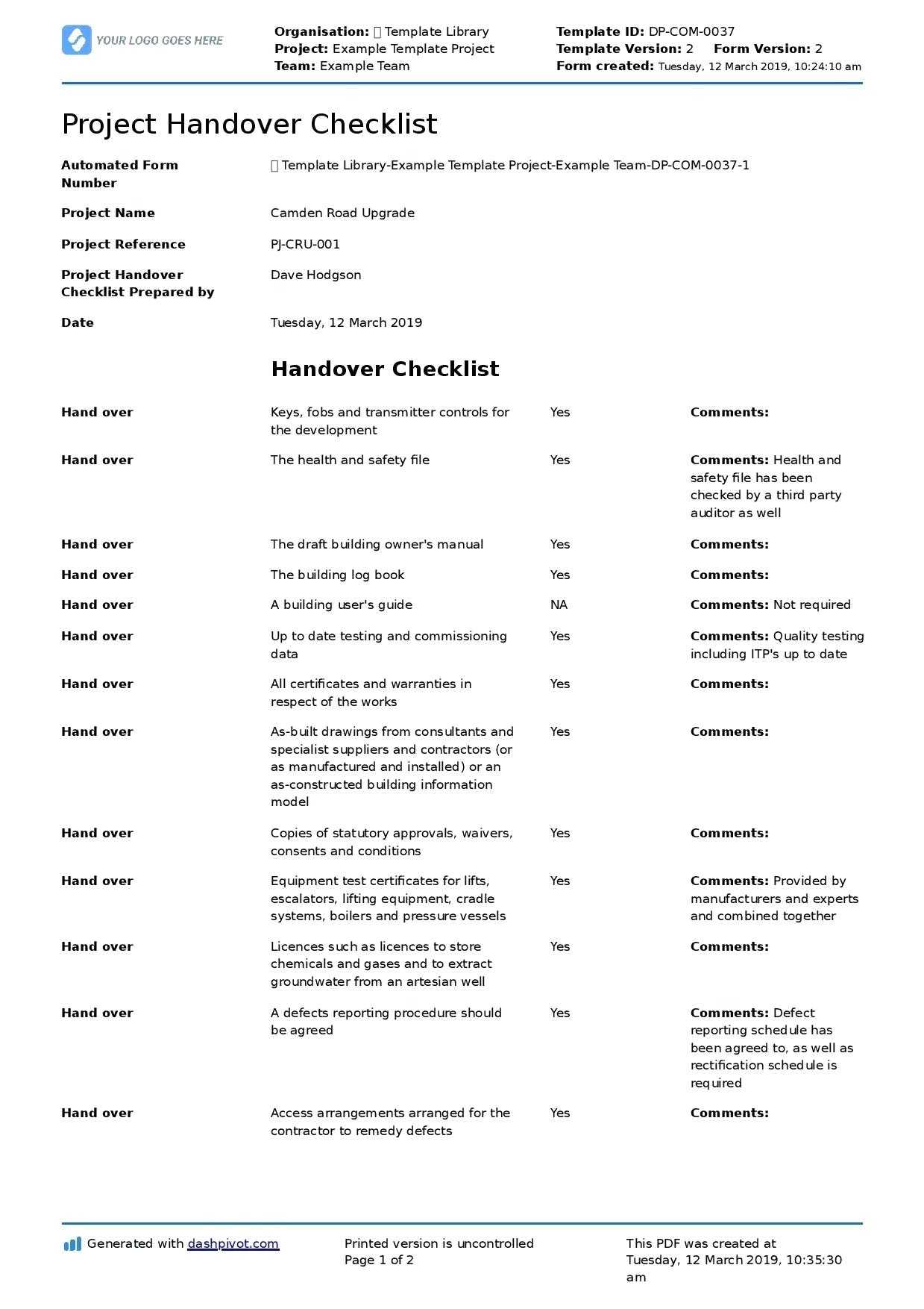 Checklist Examples Ct Health Construction Safety Audit Inside Building Defect Report Template