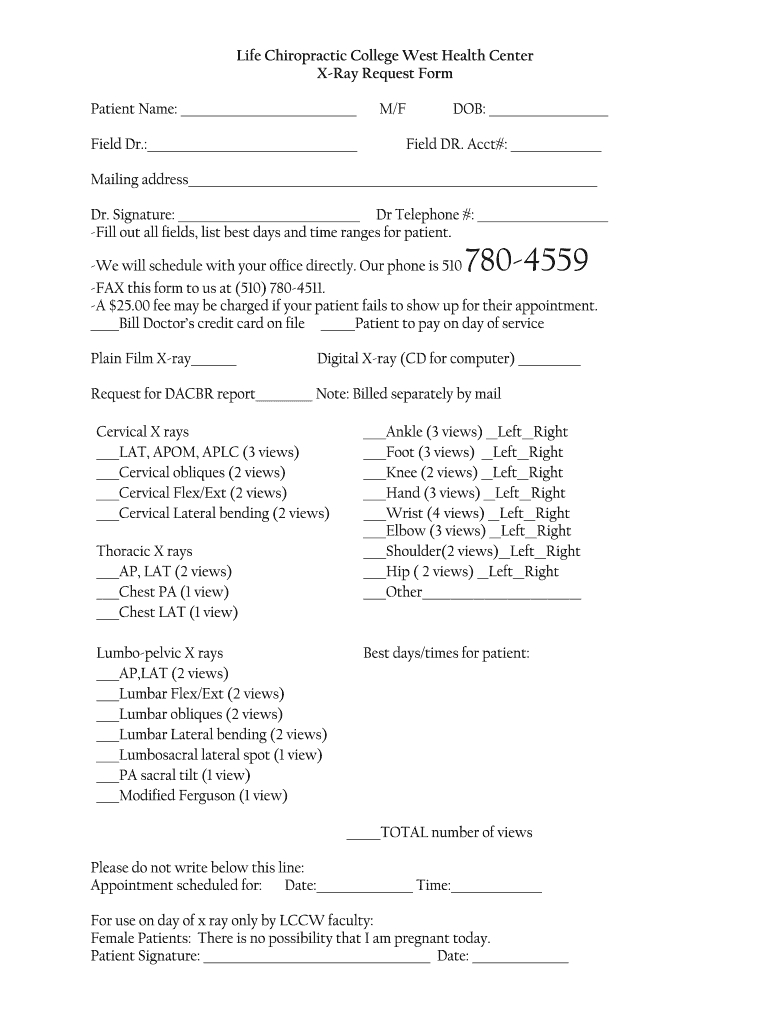 Chiropractic X Ray Report Template – Fill Online, Printable Throughout Chiropractic X Ray Report Template