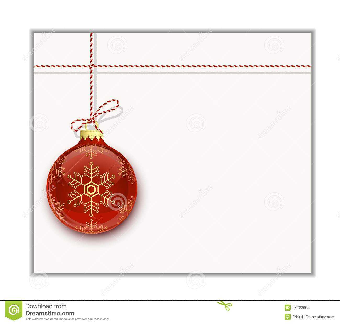 Christmas Card Template Stock Vector. Illustration Of Clip Throughout Blank Christmas Card Templates Free