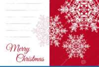 Christmas Greeting Card Template With Blank Text Field Stock for Blank Christmas Card Templates Free