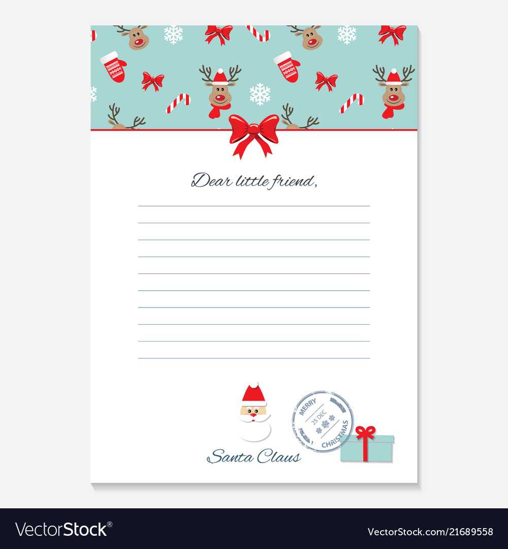 Christmas Letter From Santa Claus Template In Blank Letter From Santa Template