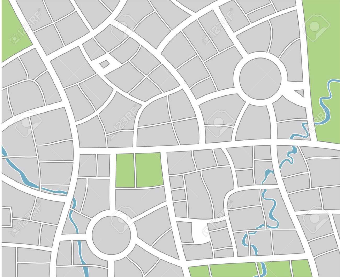 City Map For Blank City Map Template