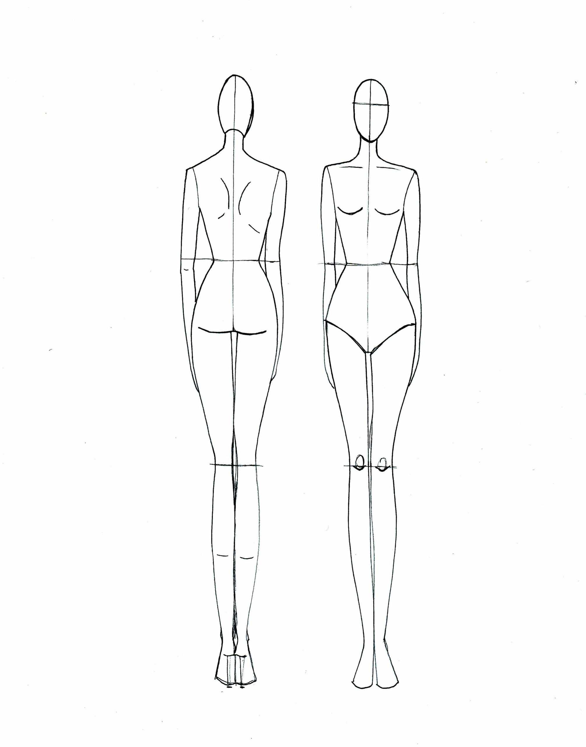 Clothing Model Sketch At Paintingvalley | Explore Intended For Blank Model Sketch Template