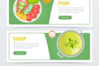 Colorful Horizontal Food Banner Template for Food Banner Template